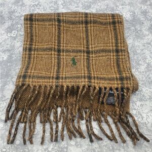 Polo by Ralph Lauren Brown Checkered Scarf